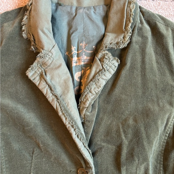 Women’s Luii Green Velvet Jacket Size Medium EUC - Picture 2 of 14